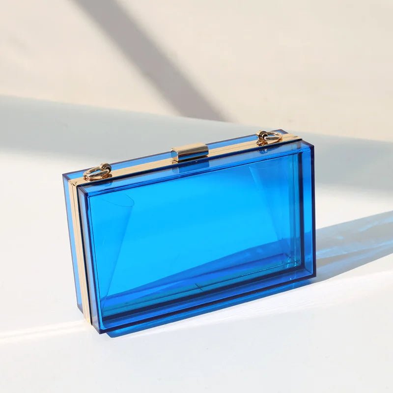 New Luxury Women Wedding Hand Bag Bridal Handbag Transparent Party Acrylic Evening Bags Clear Purse - Zeprah