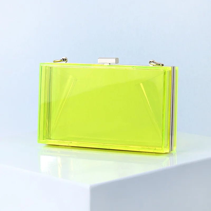 New Luxury Women Wedding Hand Bag Bridal Handbag Transparent Party Acrylic Evening Bags Clear Purse - Zeprah
