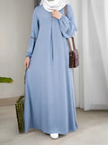 New Maxi Ladies Modest Closed Abaya Anti - Static and Breathable Hijab Dress for Spring Inspired by Dubai and Turkey - Zeprah
