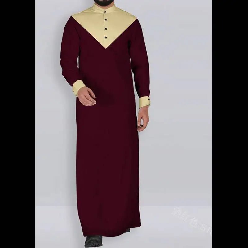New Men Middle East Saudi Long Sleeve Mens Dubai Muslim Arab Thobe - Zeprah
