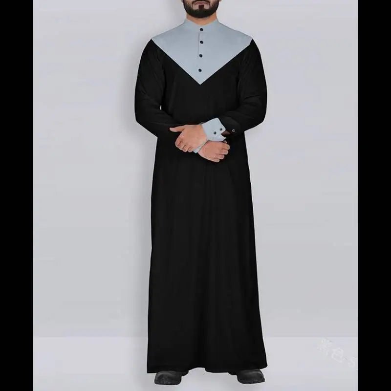 New Men Middle East Saudi Long Sleeve Mens Dubai Muslim Arab Thobe - Zeprah