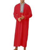 New Men Style Arabic Moroccan Islamic Thobe Dress Traditional Muslim Abaya Clothing - Zeprah