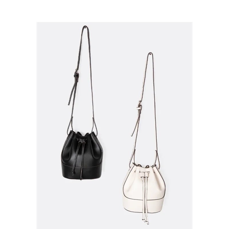 New Product Luxury Women One Shoulder Bucket Large Capacity Handbags Leather Soft Crossbody Bags - Zeprah