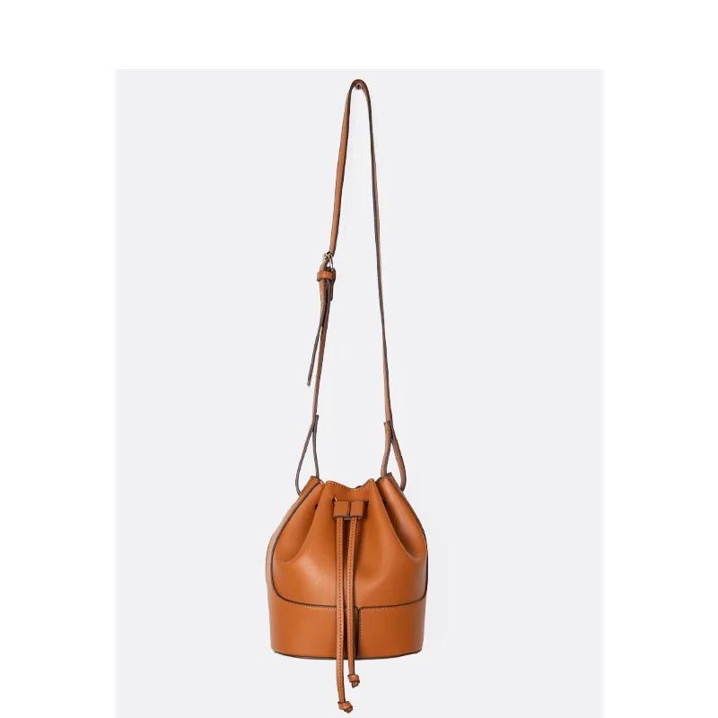 New Product Luxury Women One Shoulder Bucket Large Capacity Handbags Leather Soft Crossbody Bags - Zeprah