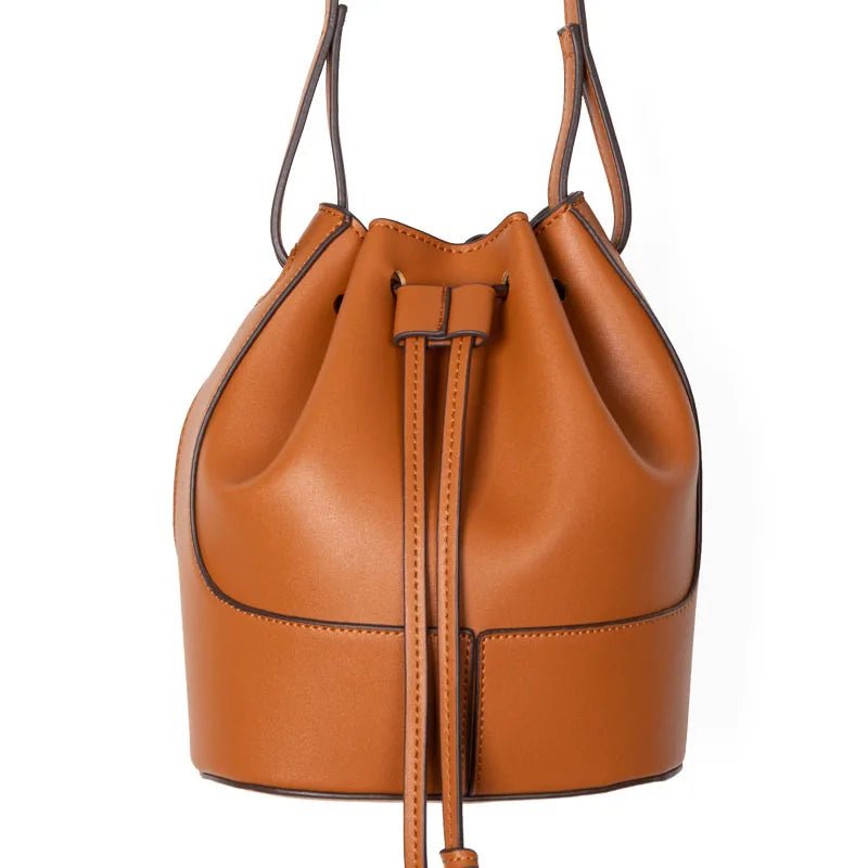New Product Luxury Women One Shoulder Bucket Large Capacity Handbags Leather Soft Crossbody Bags - Zeprah