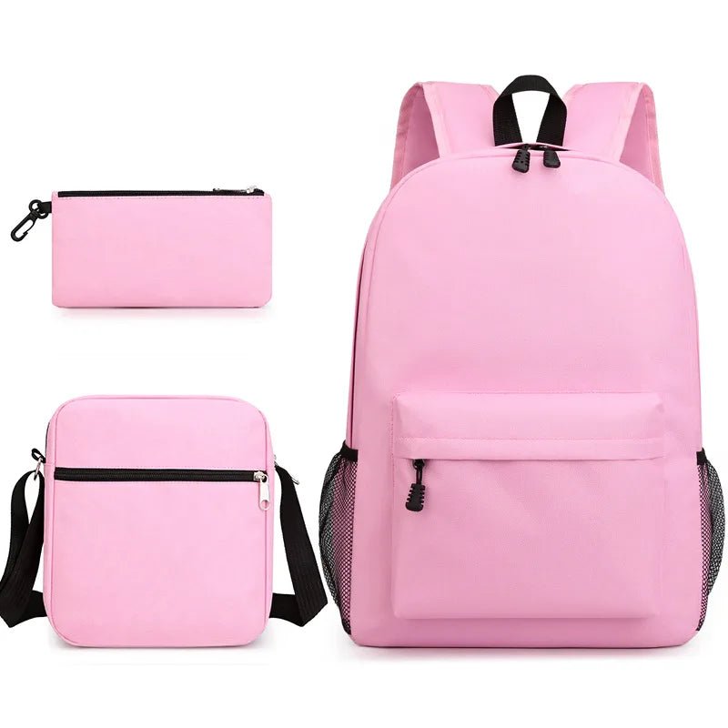 New Starry Sky Three - Piece Student Backpack USB Anti - Theft Waterproof Features for Junior High School Students - Zeprah