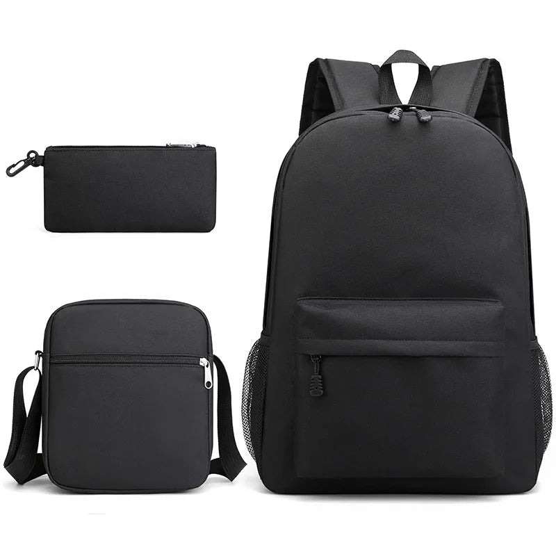 New Starry Sky Three - Piece Student Backpack USB Anti - Theft Waterproof Features for Junior High School Students - Zeprah