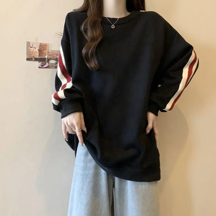 New Style Korean Version Thickened Velour Sweatshirt - Women's Loose Long - Sleeve Outerwear Top - Zeprah