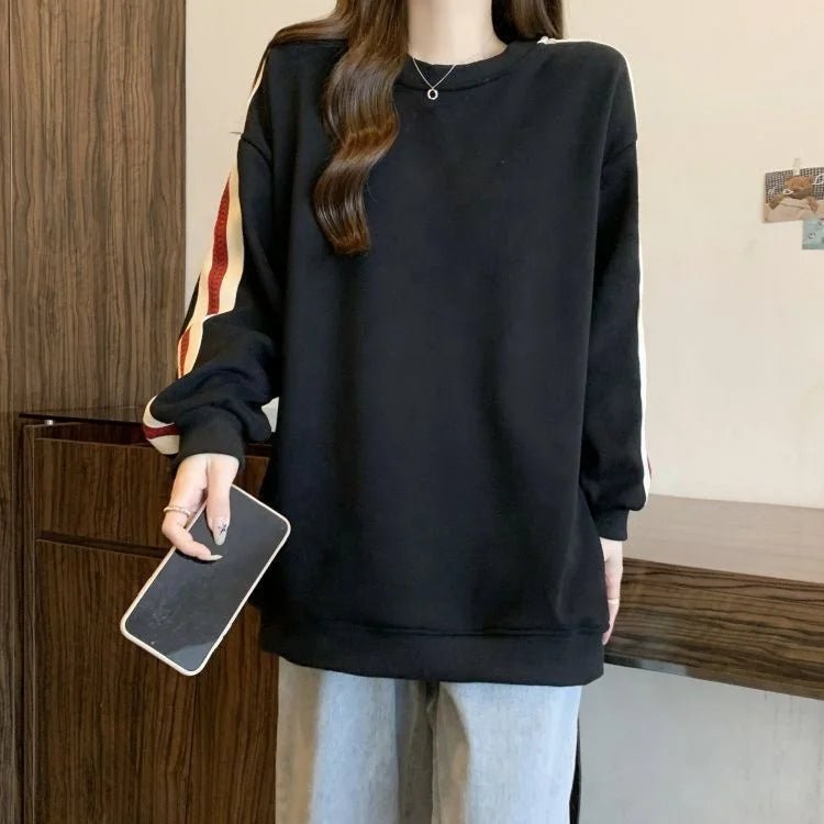 New Style Korean Version Thickened Velour Sweatshirt - Women's Loose Long - Sleeve Outerwear Top - Zeprah