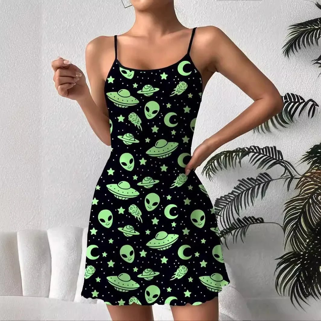 New Women's Sleeveless Camisole Nightdress European American Loungewear Pajama Set Pure Desire Style for Summer - Zeprah