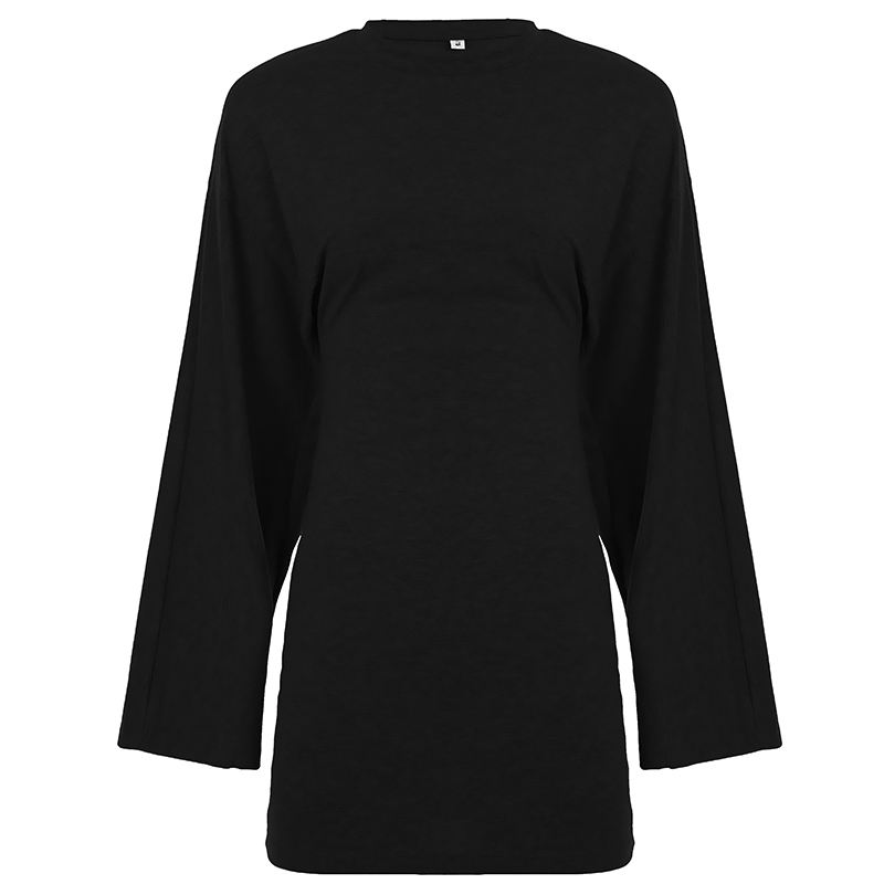 Oversized Casual Knit Mini Dress - Zeprah