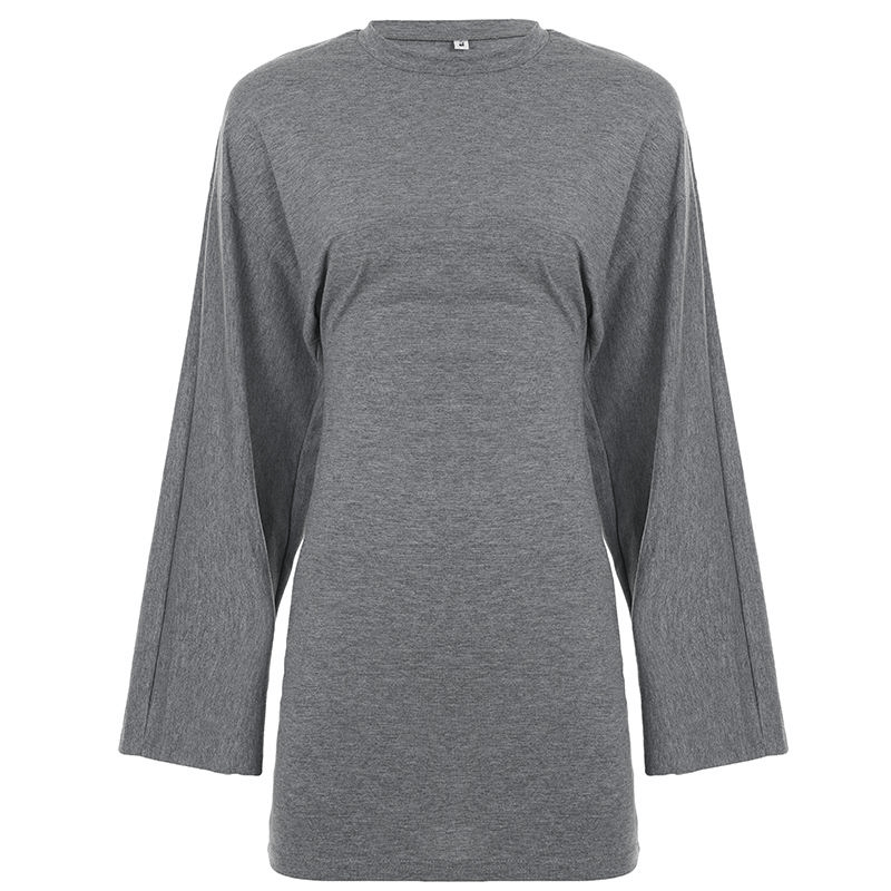 Oversized Casual Knit Mini Dress - Zeprah