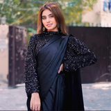 Onyx Fusion Stitched Saree