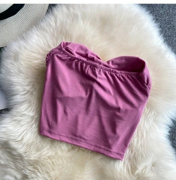 Padded Spacer Cotton Camisoles Crop Top Women's tank Tops - Zeprah