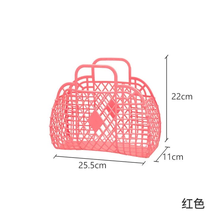 Personalized Vintage Foldable Waterproof Beach Bag Jelly Basket Unisex Wedding Party Favor Bags - Zeprah