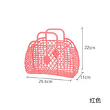 Personalized Vintage Foldable Waterproof Beach Bag Jelly Basket Unisex Wedding Party Favor Bags - Zeprah