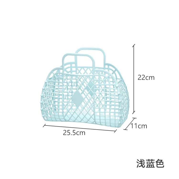 Personalized Vintage Foldable Waterproof Beach Bag Jelly Basket Unisex Wedding Party Favor Bags - Zeprah