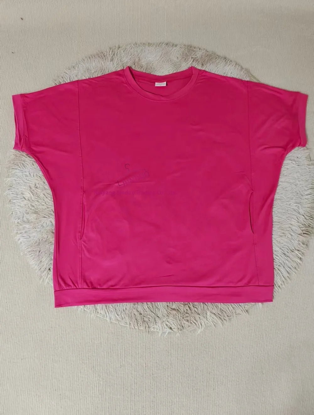 Plus Size 4XL Women's Summer Loose Solid Color Crew Neck Short Sleeve T-Shirt - Zeprah