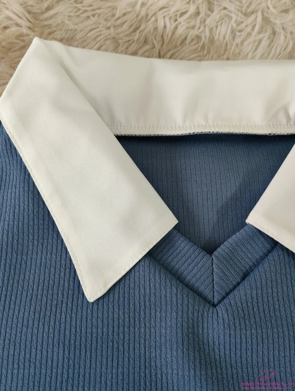 POLO Collar Base Shirt Popular Long Sleeve T-shirt Loose - fit Long Sleeve Short Top - Zeprah