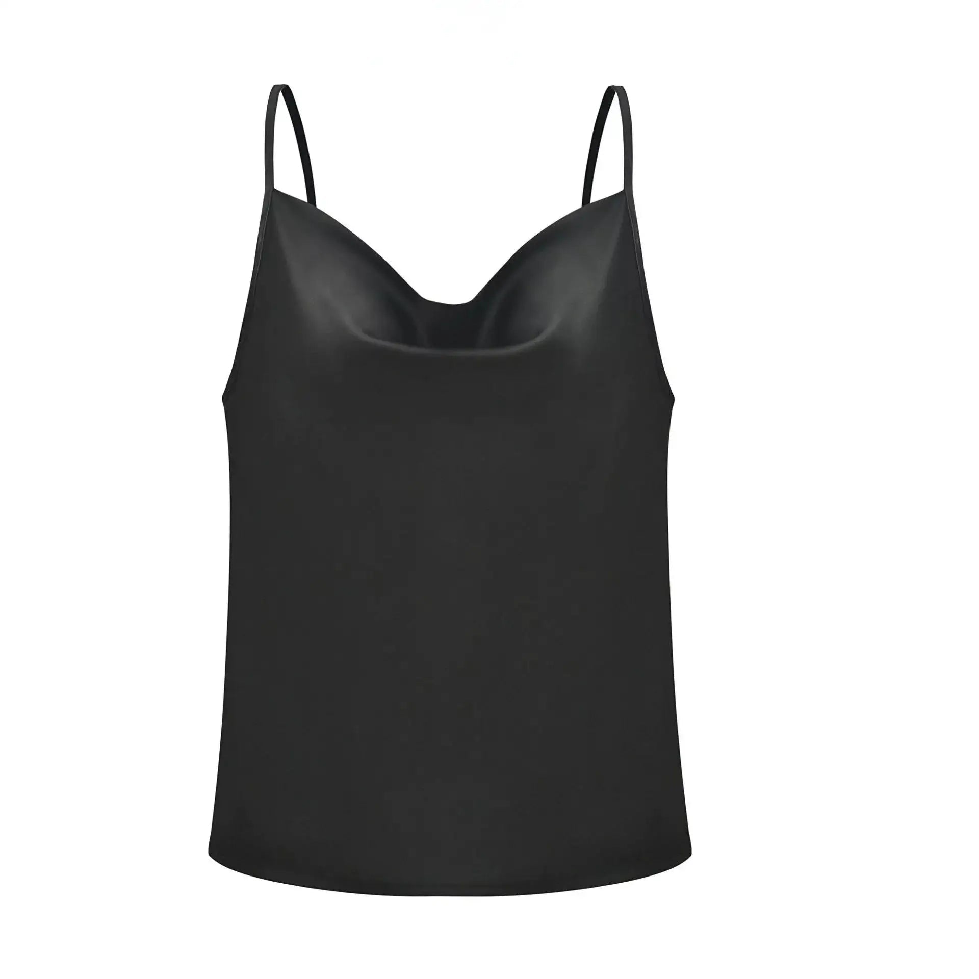 Polyester Cami Tank Top for Women V - Neck Blouses Tank Shirt - Zeprah