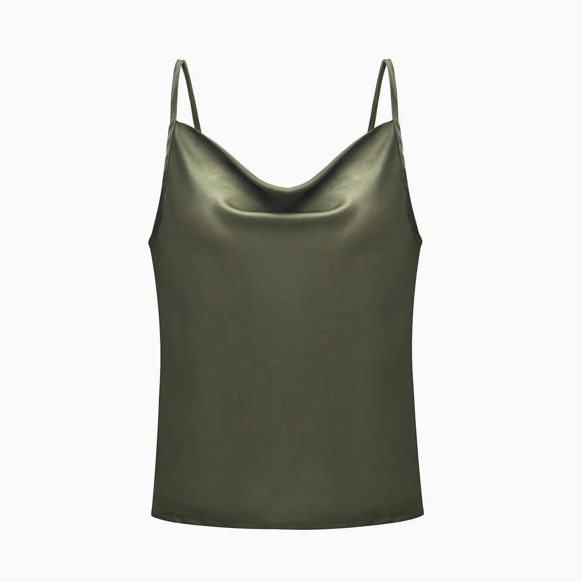 Polyester Cami Tank Top for Women V - Neck Blouses Tank Shirt - Zeprah
