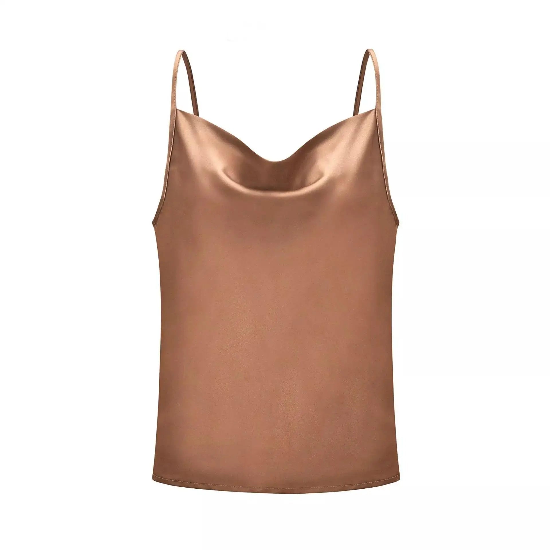 Polyester Cami Tank Top for Women V - Neck Blouses Tank Shirt - Zeprah