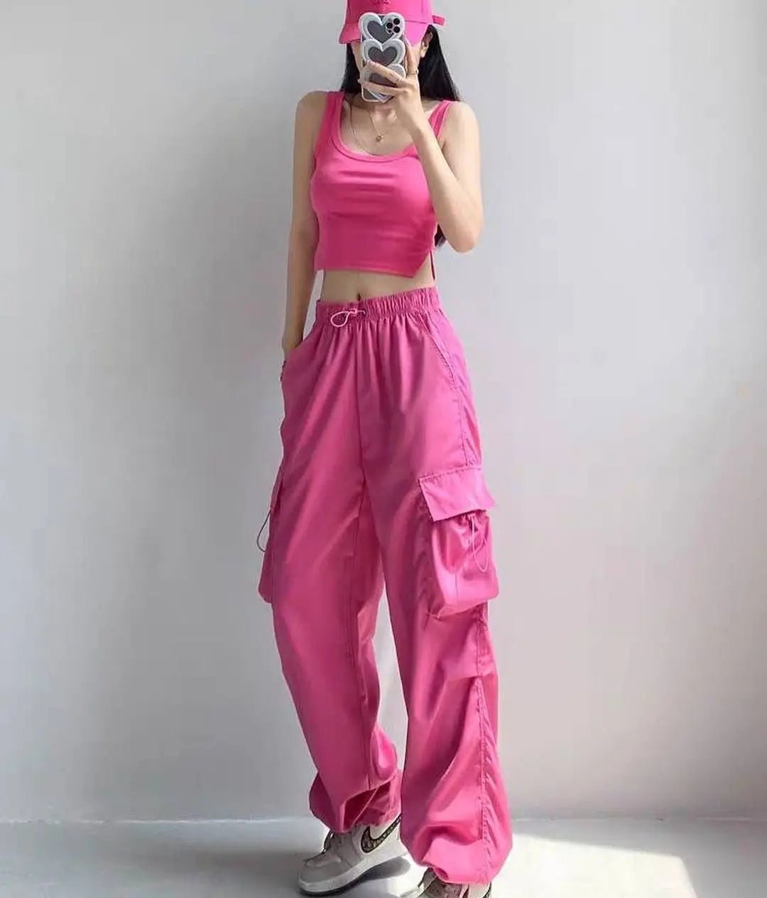 Popular Cargo Trousers Loose - fit Vintage Slacks Sporty Long Pants - Zeprah
