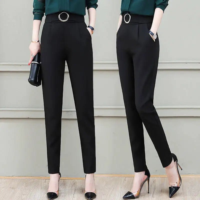 Popular Harem Pants High - waisted Suit Pants Casual Long Pants - Zeprah