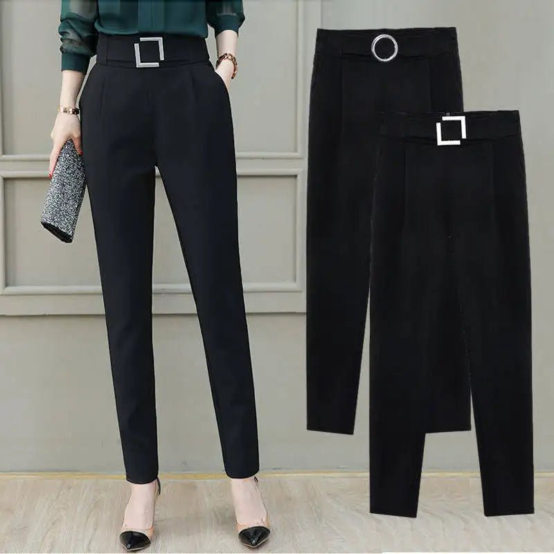 Popular Harem Pants High - waisted Suit Pants Casual Long Pants - Zeprah