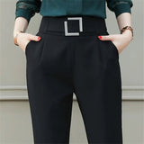 Popular Harem Pants High - waisted Suit Pants Casual Long Pants - Zeprah