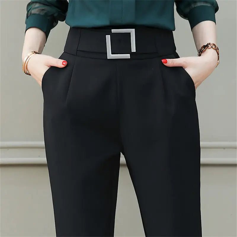 Popular Harem Pants High - waisted Suit Pants Casual Long Pants - Zeprah