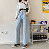 Popular Jeans Straight - legged Slimming Slacks Versatile Long Pants - Zeprah