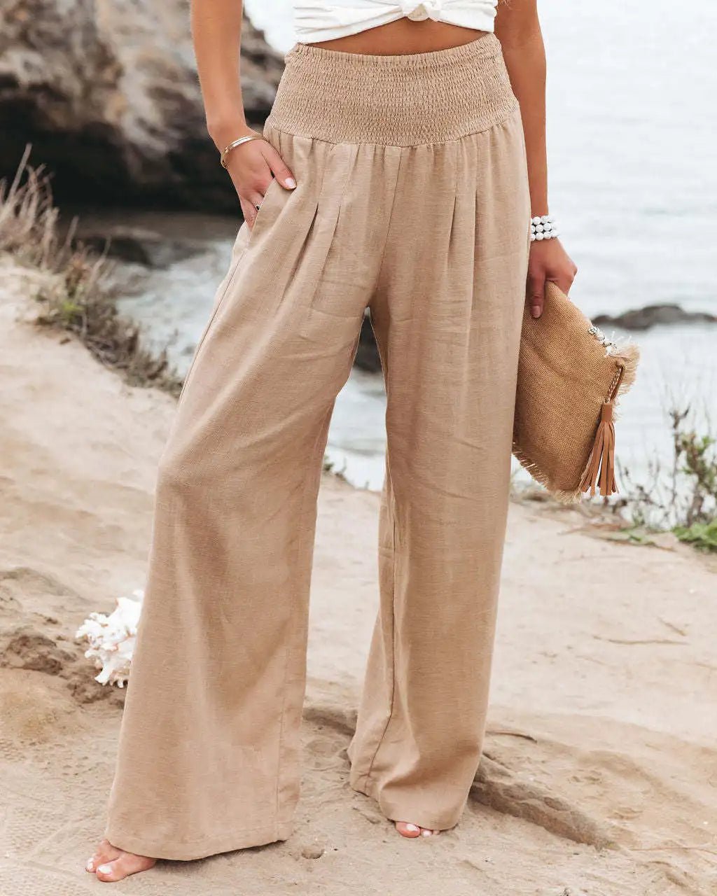 Popular Long Pants Lightweight Classic Straight - Leg Trousers Modern Slacks - Zeprah