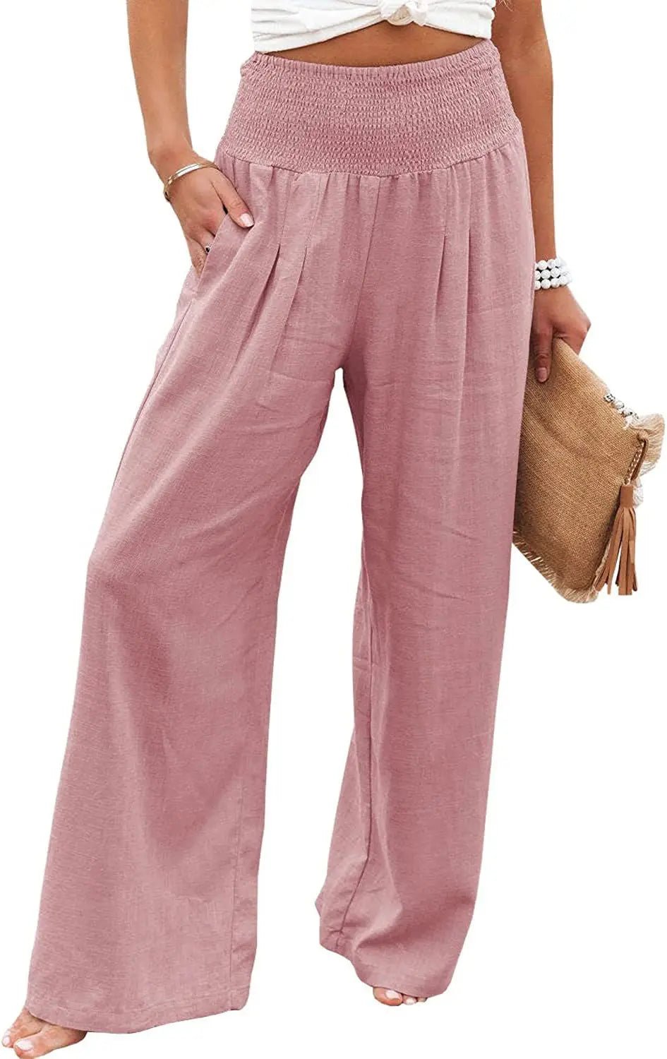 Popular Long Pants Lightweight Classic Straight - Leg Trousers Modern Slacks - Zeprah