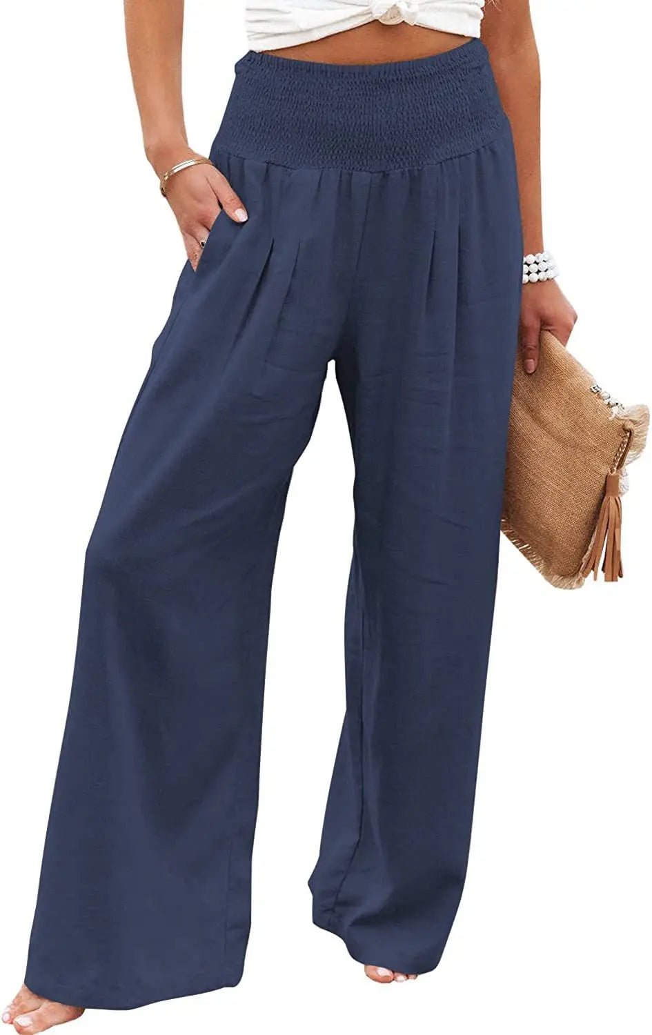 Popular Long Pants Lightweight Classic Straight - Leg Trousers Modern Slacks - Zeprah