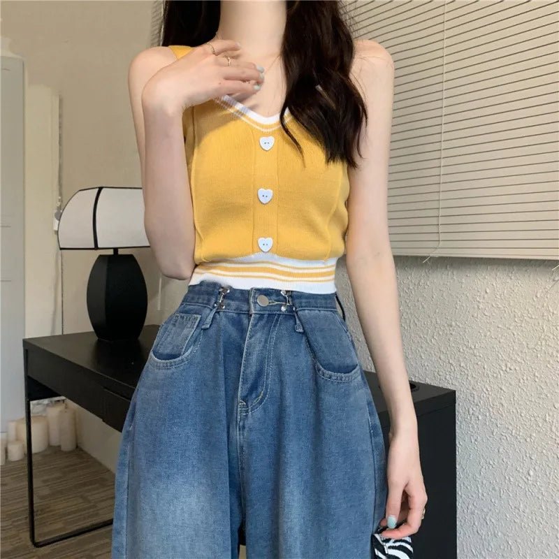 Popular Women Tank Top Knitted Camisole Best Sale Cropped Tank Tops - Zeprah