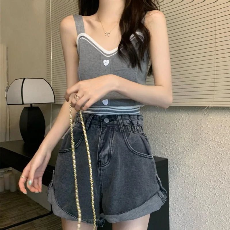 Popular Women Tank Top Knitted Camisole Best Sale Cropped Tank Tops - Zeprah