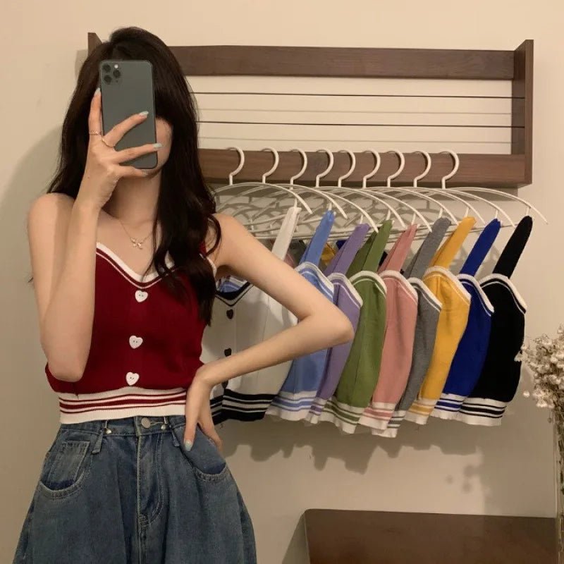 Popular Women Tank Top Knitted Camisole Best Sale Cropped Tank Tops - Zeprah