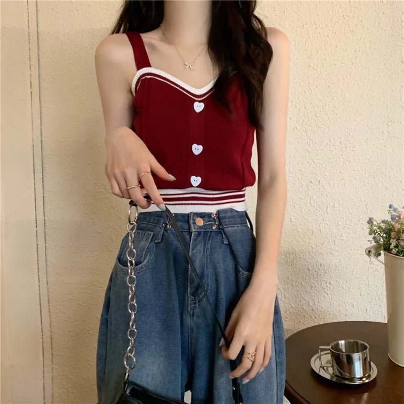 Popular Women Tank Top Knitted Camisole Best Sale Cropped Tank Tops - Zeprah