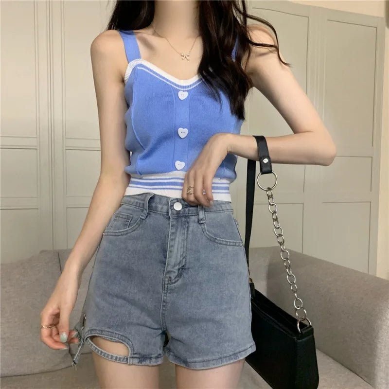 Popular Women Tank Top Knitted Camisole Best Sale Cropped Tank Tops - Zeprah