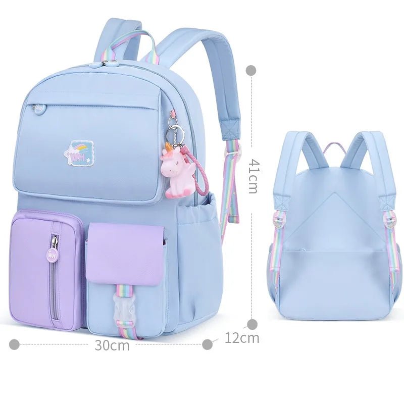 Primary Students School Bags Lightweight Backpacks High Quality Girl Polyester - Zeprah