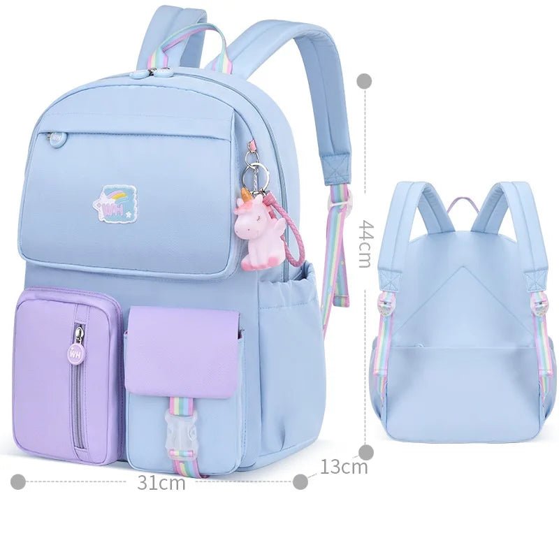 Primary Students School Bags Lightweight Backpacks High Quality Girl Polyester - Zeprah