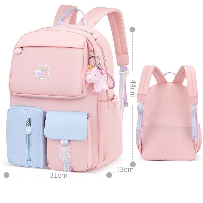 Primary Students School Bags Lightweight Backpacks High Quality Girl Polyester - Zeprah