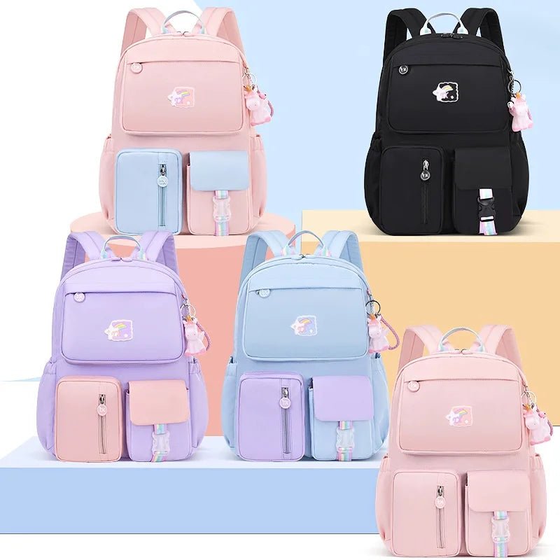 Primary Students School Bags Lightweight Backpacks High Quality Girl Polyester - Zeprah