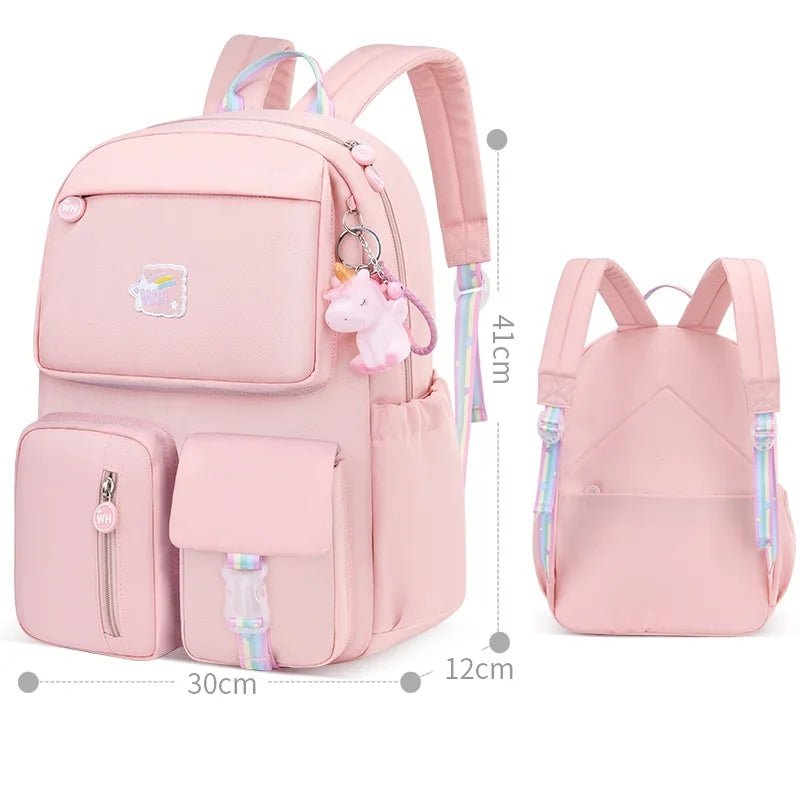 Primary Students School Bags Lightweight Backpacks High Quality Girl Polyester - Zeprah