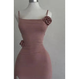 Pure Desire Backless Three - dimensional Flower Sling Dress New Women's Summer Niche Design Waist Hip Tube - length Dress - Zeprah