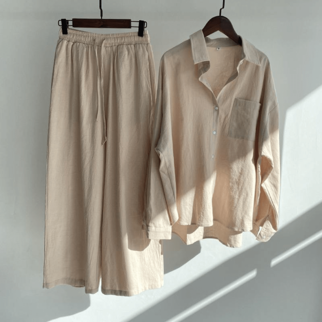 Relaxed Lounge Set – Casual Linen - Blend Style - Zeprah