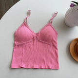 Removable Pad Sexy Crop Top Camisoles Women's tank Tops - Zeprah