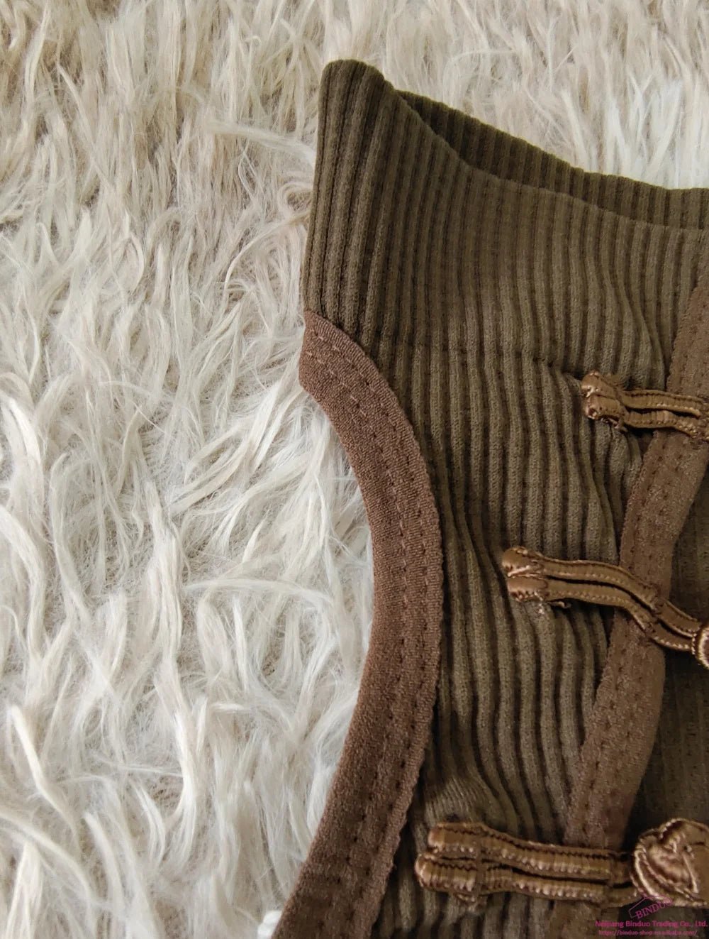 Retro Buckle Cheongsam Style Half - turtleneck Sleeveless Vest Crop Top Women's tank - Zeprah