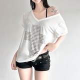 Ribbed Knit Puff Sleeve Square Neck Top with Lace Trim - Zeprah